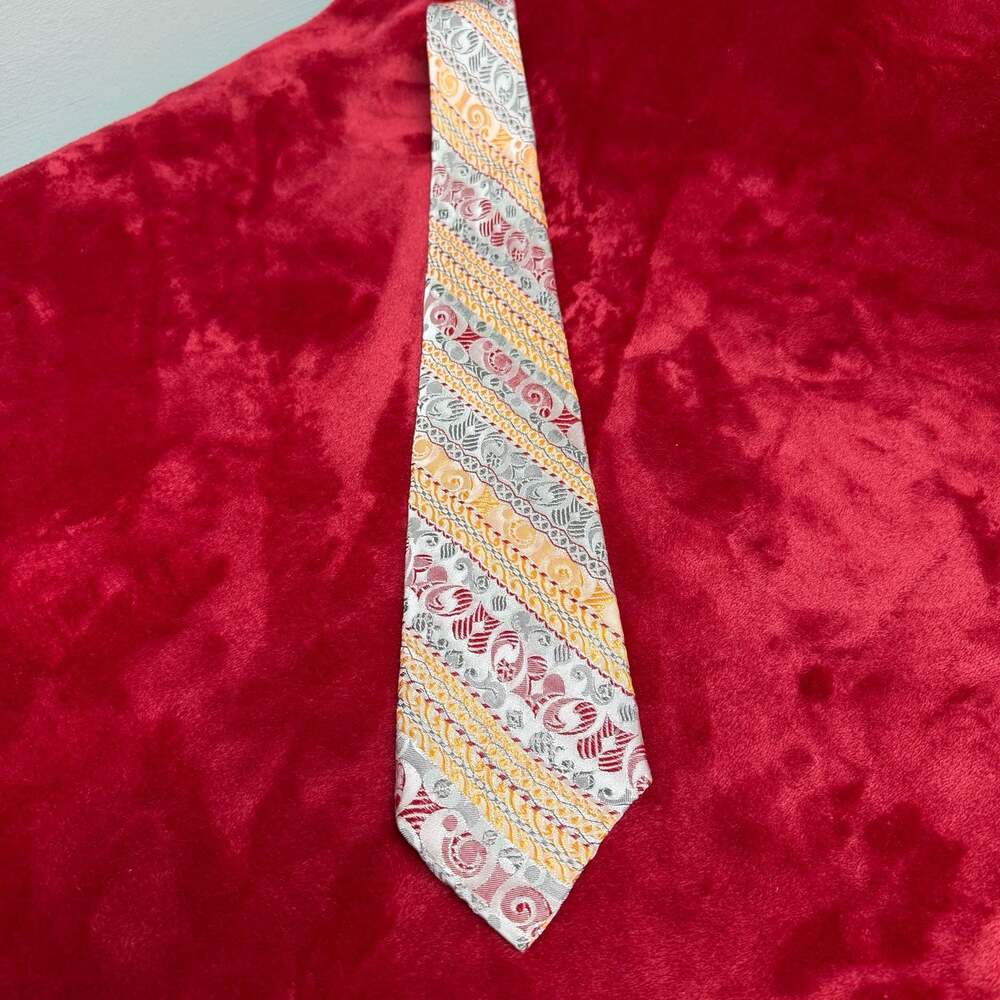 Vintage Rhodia Woven in France Acetate Necktie